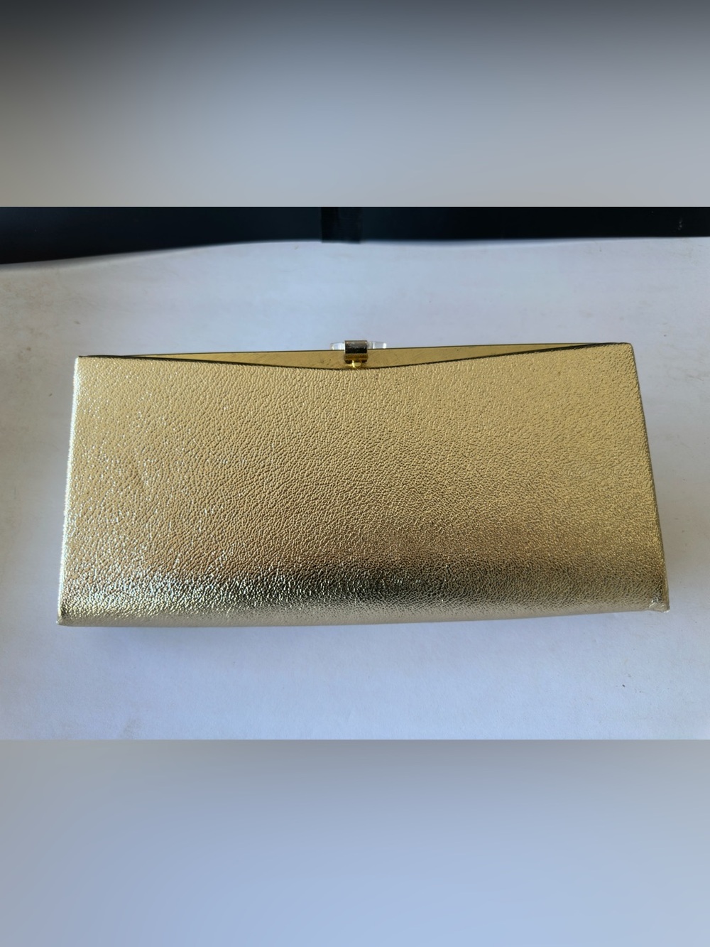 Elegant Gold Metallic Clutch Bag